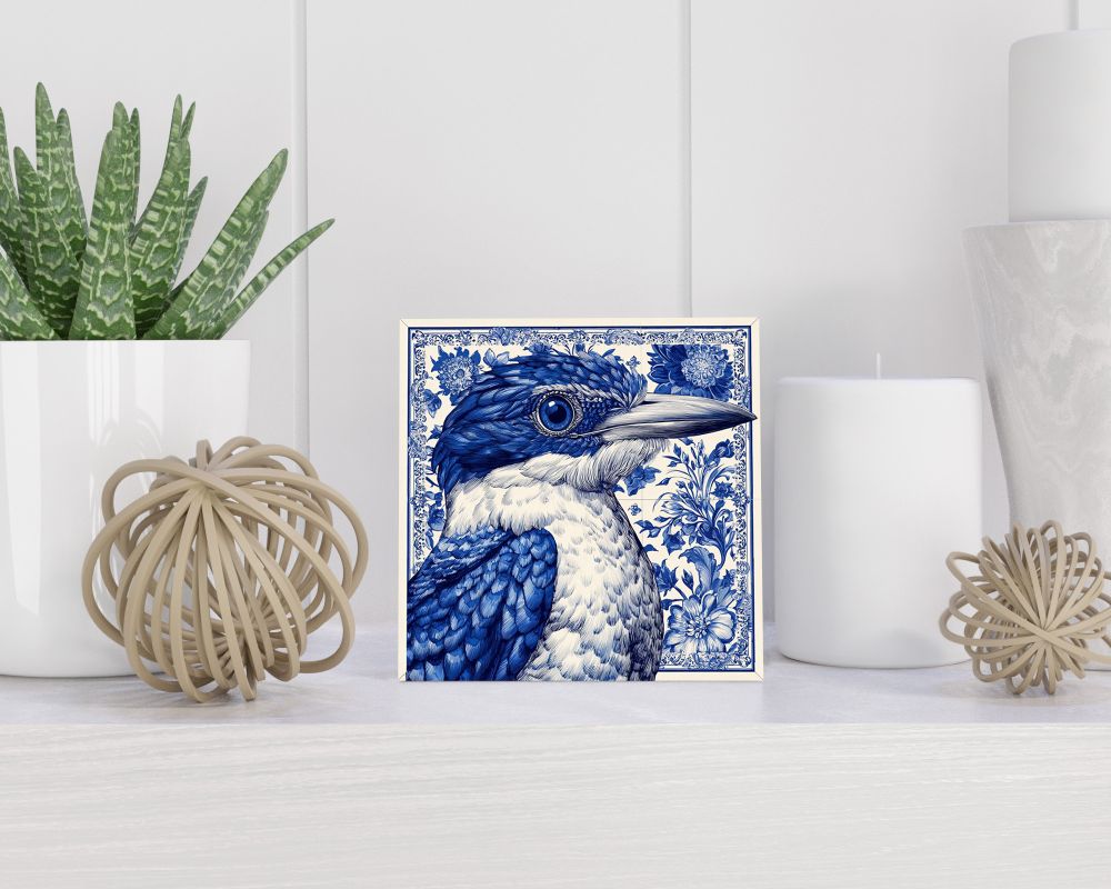 Tegel 15X15 Cm Met Delfts Blauw Cadeau Decoratie | Tegeltjes Met Tekst | Tegeltjes Met Spreuken | Collega | Oma | Opa | Pensioen | Mama | Papa | Vriend Tegel 15x15 cm Delfts blauw