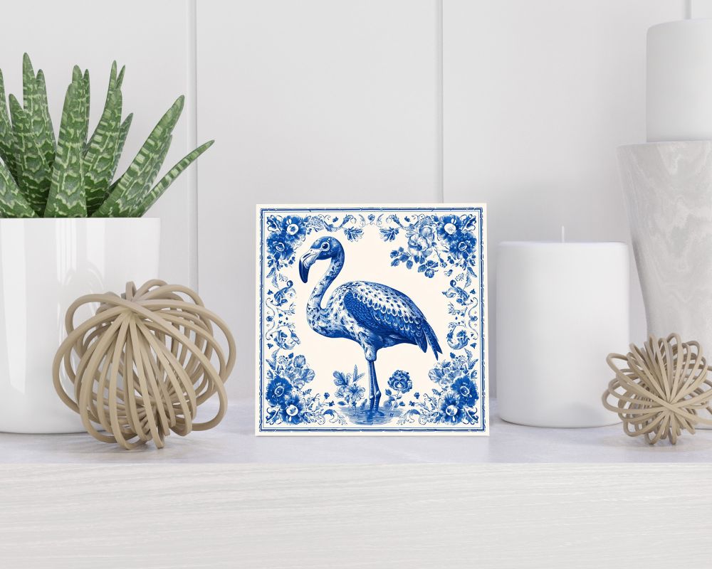 Tegel 15X15 Cm Met Delfts Blauw Cadeau Decoratie | Tegeltjes Met Tekst | Tegeltjes Met Spreuken | Collega | Oma | Opa | Pensioen | Mama | Papa | Vriend Tegel 15x15 cm Delfts blauw