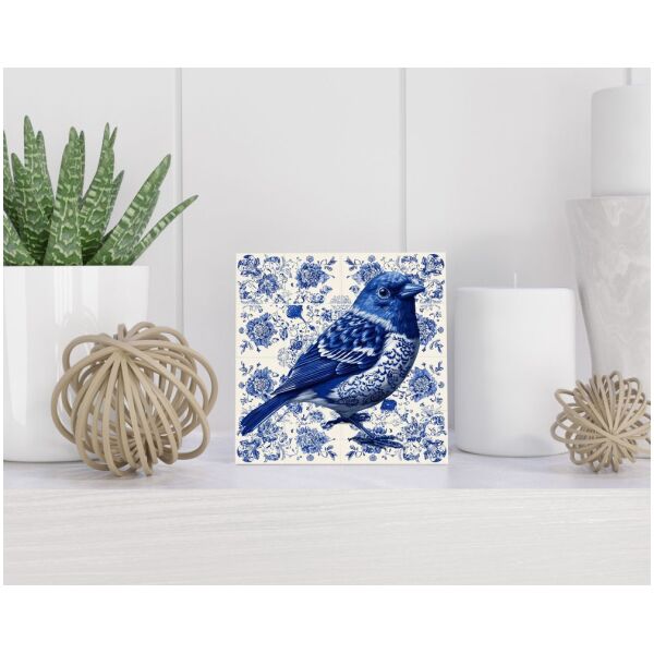 Tegel 15X15 Cm Met Delfts Blauw Cadeau Decoratie | Tegeltjes Met Tekst | Tegeltjes Met Spreuken | Collega | Oma | Opa | Pensioen | Mama | Papa | Vriend Tegel 15x15 cm Delfts blauw