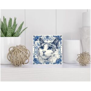 Tegel 15x15 cm Delfts blauw