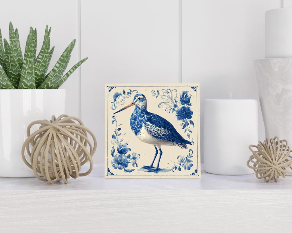 Tegel 15X15 Cm Met Delfts Blauw Cadeau Decoratie | Tegeltjes Met Tekst | Tegeltjes Met Spreuken | Collega | Oma | Opa | Pensioen | Mama | Papa | Vriend Tegel 15x15 cm Delfts blauw