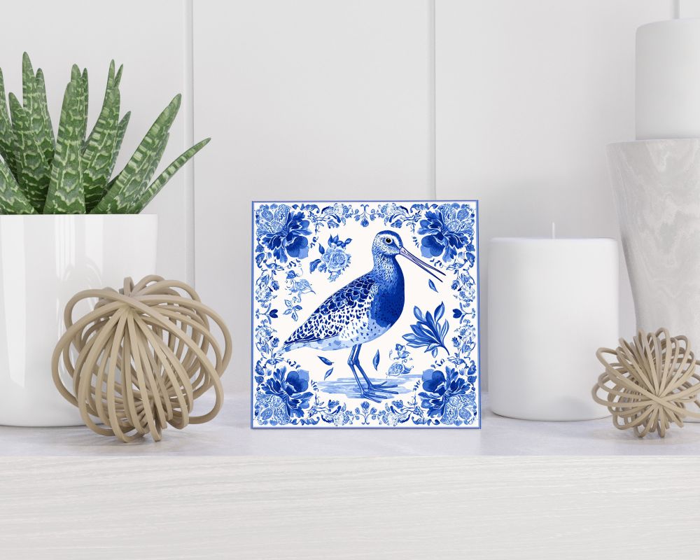 Tegel 15X15 Cm Met Delfts Blauw Cadeau Decoratie | Tegeltjes Met Tekst | Tegeltjes Met Spreuken | Collega | Oma | Opa | Pensioen | Mama | Papa | Vriend Tegel 15x15 cm Delfts blauw