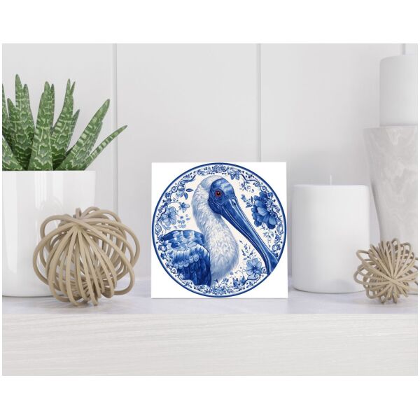 Tegel 15x15 cm Delfts blauw