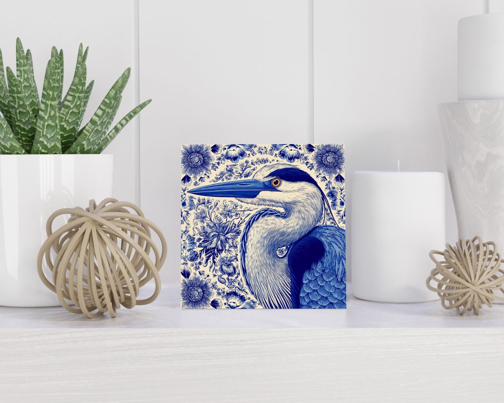Tegel 15X15 Cm Met Delfts Blauw Cadeau Decoratie | Tegeltjes Met Tekst | Tegeltjes Met Spreuken | Collega | Oma | Opa | Pensioen | Mama | Papa | Vriend Tegel 15x15 cm Delfts blauw
