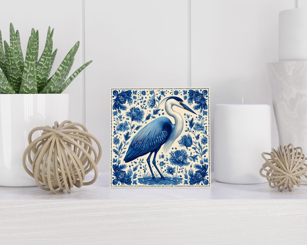 Tegel 15X15 Cm Met Delfts Blauw Cadeau Decoratie | Tegeltjes Met Tekst | Tegeltjes Met Spreuken | Collega | Oma | Opa | Pensioen | Mama | Papa | Vriend Tegel 15x15 cm Delfts blauw