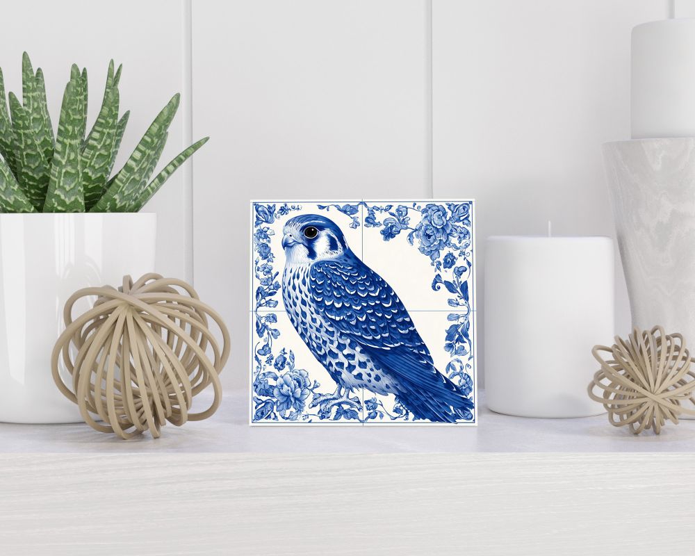 Tegel 15X15 Cm Met Delfts Blauw Cadeau Decoratie | Tegeltjes Met Tekst | Tegeltjes Met Spreuken | Collega | Oma | Opa | Pensioen | Mama | Papa | Vriend Tegel 15x15 cm Delfts blauw