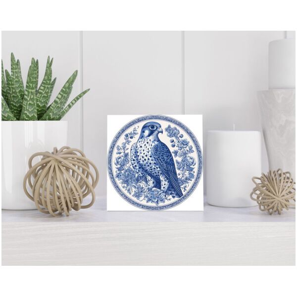 Tegel 15X15 Cm Met Delfts Blauw Cadeau Decoratie | Tegeltjes Met Tekst | Tegeltjes Met Spreuken | Collega | Oma | Opa | Pensioen | Mama | Papa | Vriend Tegel 15x15 cm Delfts blauw