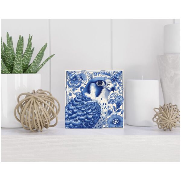 Tegel 15X15 Cm Met Delfts Blauw Cadeau Decoratie | Tegeltjes Met Tekst | Tegeltjes Met Spreuken | Collega | Oma | Opa | Pensioen | Mama | Papa | Vriend Tegel 15x15 cm Delfts blauw