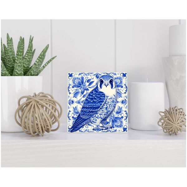 Tegel 15X15 Cm Met Delfts Blauw Cadeau Decoratie | Tegeltjes Met Tekst | Tegeltjes Met Spreuken | Collega | Oma | Opa | Pensioen | Mama | Papa | Vriend Tegel 15x15 cm Delfts blauw