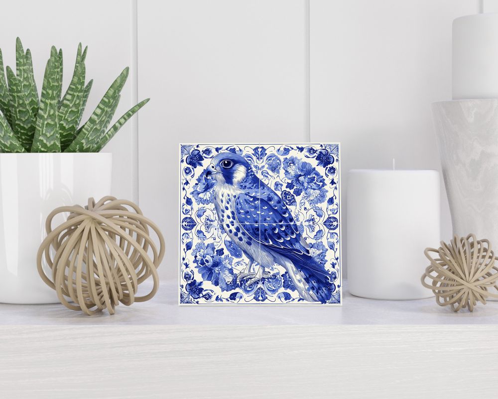 Tegel 15X15 Cm Met Delfts Blauw Cadeau Decoratie | Tegeltjes Met Tekst | Tegeltjes Met Spreuken | Collega | Oma | Opa | Pensioen | Mama | Papa | Vriend Tegel 15x15 cm Delfts blauw