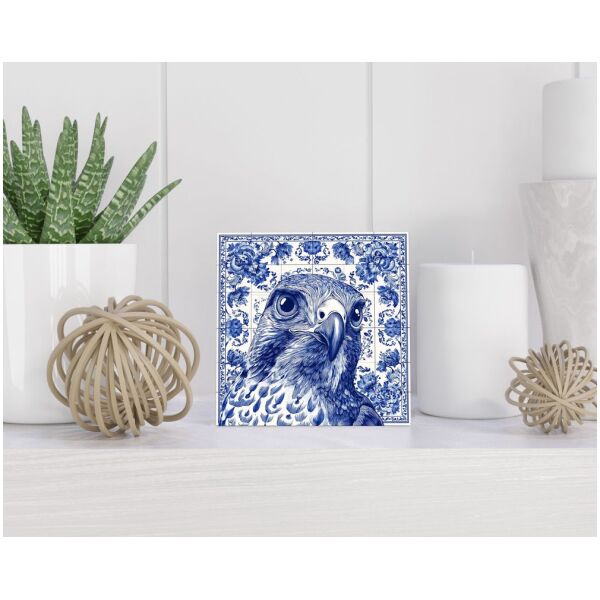 Tegel 15X15 Cm Met Delfts Blauw Cadeau Decoratie | Tegeltjes Met Tekst | Tegeltjes Met Spreuken | Collega | Oma | Opa | Pensioen | Mama | Papa | Vriend Tegel 15x15 cm Delfts blauw