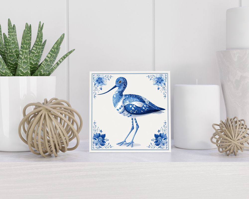 Tegel 15X15 Cm Met Delfts Blauw Cadeau Decoratie | Tegeltjes Met Tekst | Tegeltjes Met Spreuken | Collega | Oma | Opa | Pensioen | Mama | Papa | Vriend Tegel 15x15 cm Delfts blauw