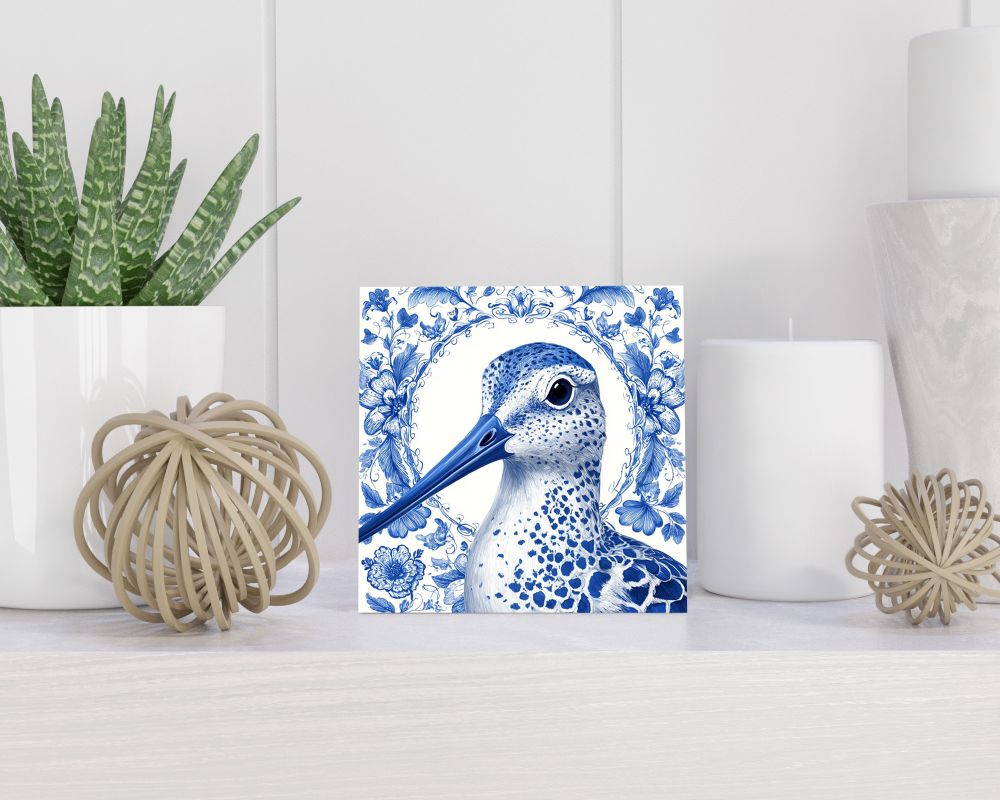 Tegel 15X15 Cm Met Delfts Blauw Cadeau Decoratie | Tegeltjes Met Tekst | Tegeltjes Met Spreuken | Collega | Oma | Opa | Pensioen | Mama | Papa | Vriend Tegel 15x15 cm Delfts blauw
