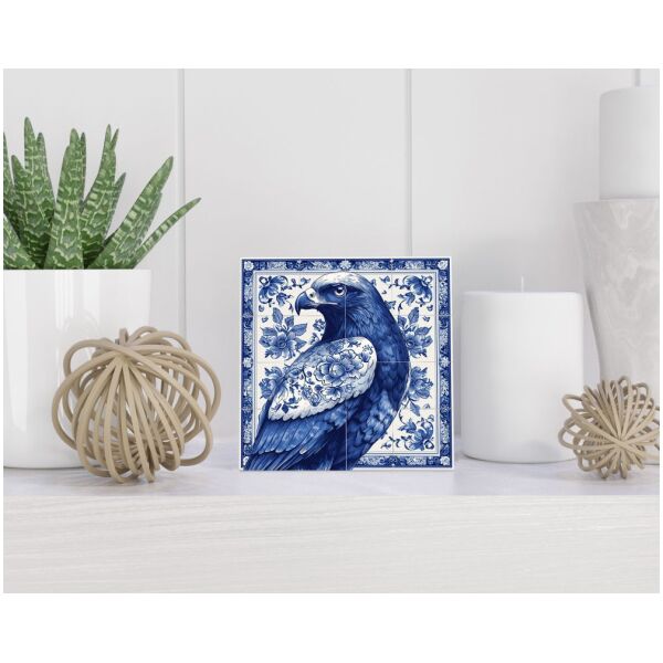 Tegel 15X15 Cm Met Delfts Blauw Cadeau Decoratie | Tegeltjes Met Tekst | Tegeltjes Met Spreuken | Collega | Oma | Opa | Pensioen | Mama | Papa | Vriend Tegel 15x15 cm Delfts blauw