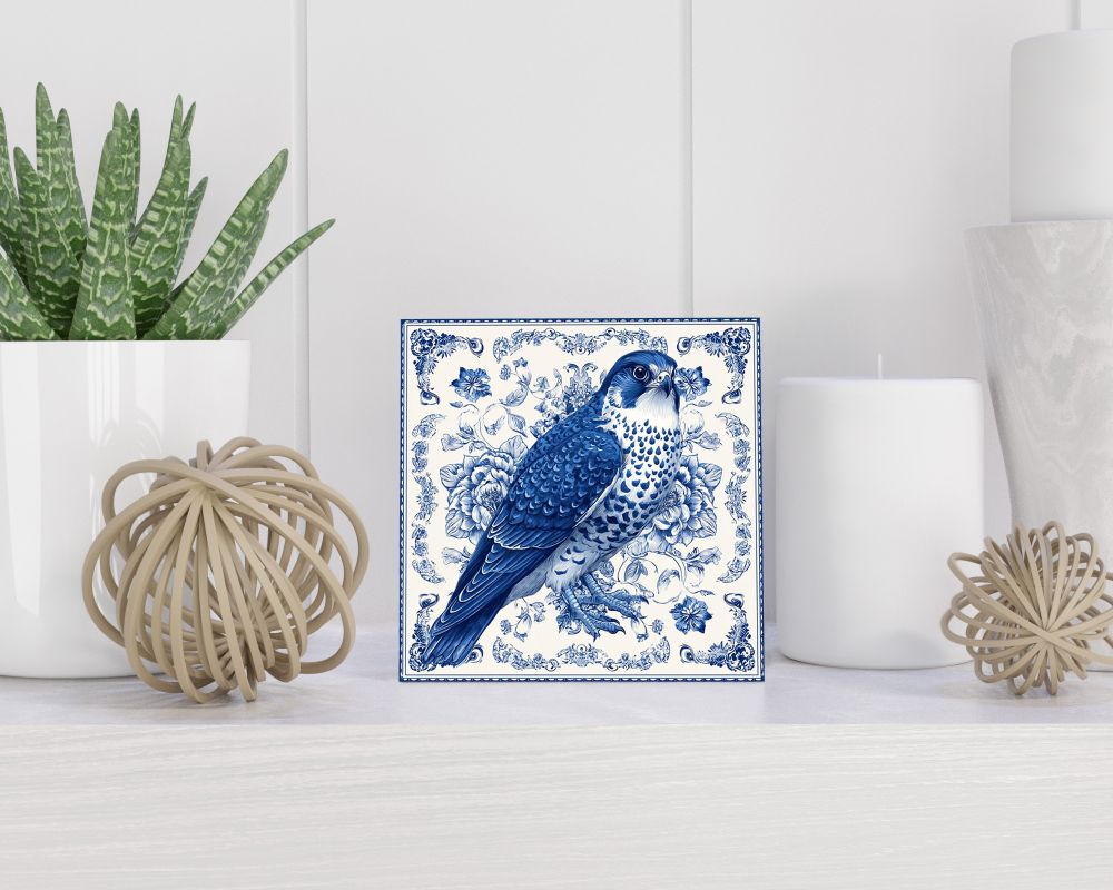 Tegel 15X15 Cm Met Delfts Blauw Cadeau Decoratie | Tegeltjes Met Tekst | Tegeltjes Met Spreuken | Collega | Oma | Opa | Pensioen | Mama | Papa | Vriend Tegel 15x15 cm Delfts blauw