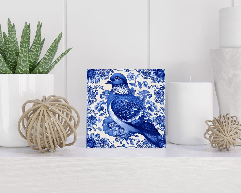 Tegel 15X15 Cm Met Delfts Blauw Cadeau Decoratie | Tegeltjes Met Tekst | Tegeltjes Met Spreuken | Collega | Oma | Opa | Pensioen | Mama | Papa | Vriend Tegel 15x15 cm Delfts blauw
