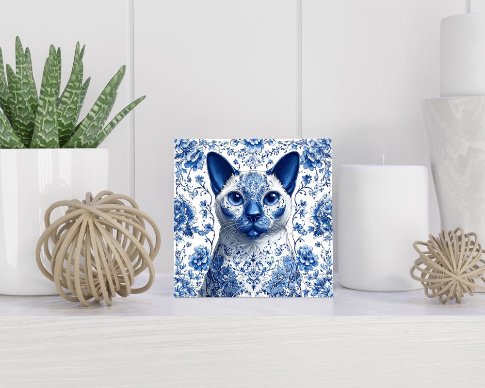 Tegel 15X15 Cm Met Delfts Blauw Cadeau Decoratie | Tegeltjes Met Tekst | Tegeltjes Met Spreuken | Collega | Oma | Opa | Pensioen | Mama | Papa | Vriend Tegel 15x15 cm Delfts blauw