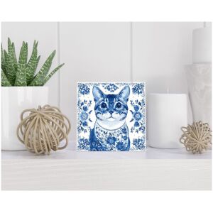 Tegel 15x15 cm Delfts blauw