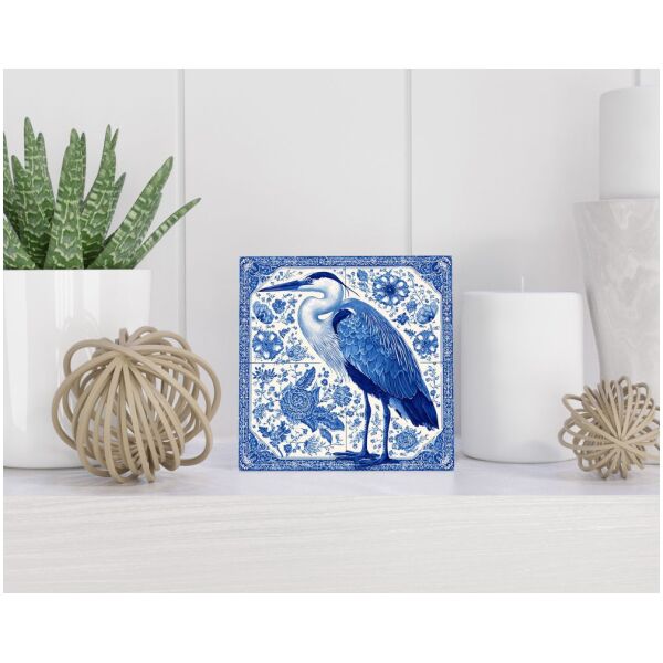 Tegel 15X15 Cm Met Delfts Blauw Cadeau Decoratie | Tegeltjes Met Tekst | Tegeltjes Met Spreuken | Collega | Oma | Opa | Pensioen | Mama | Papa | Vriend Tegel 15x15 cm Delfts blauw