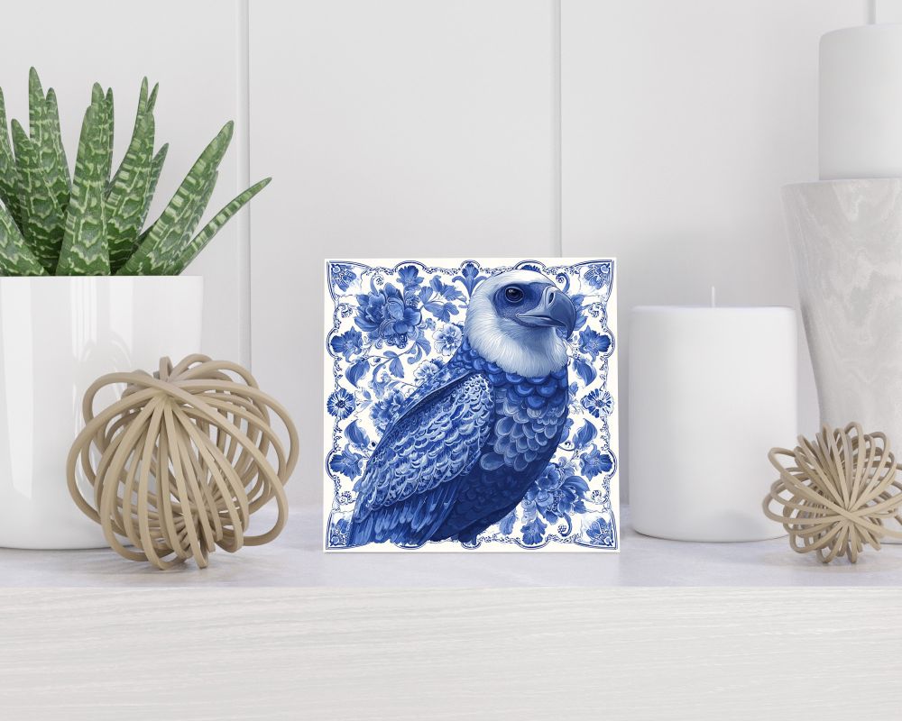 Tegel 15X15 Cm Met Delfts Blauw Cadeau Decoratie | Tegeltjes Met Tekst | Tegeltjes Met Spreuken | Collega | Oma | Opa | Pensioen | Mama | Papa | Vriend Tegel 15x15 cm Delfts blauw