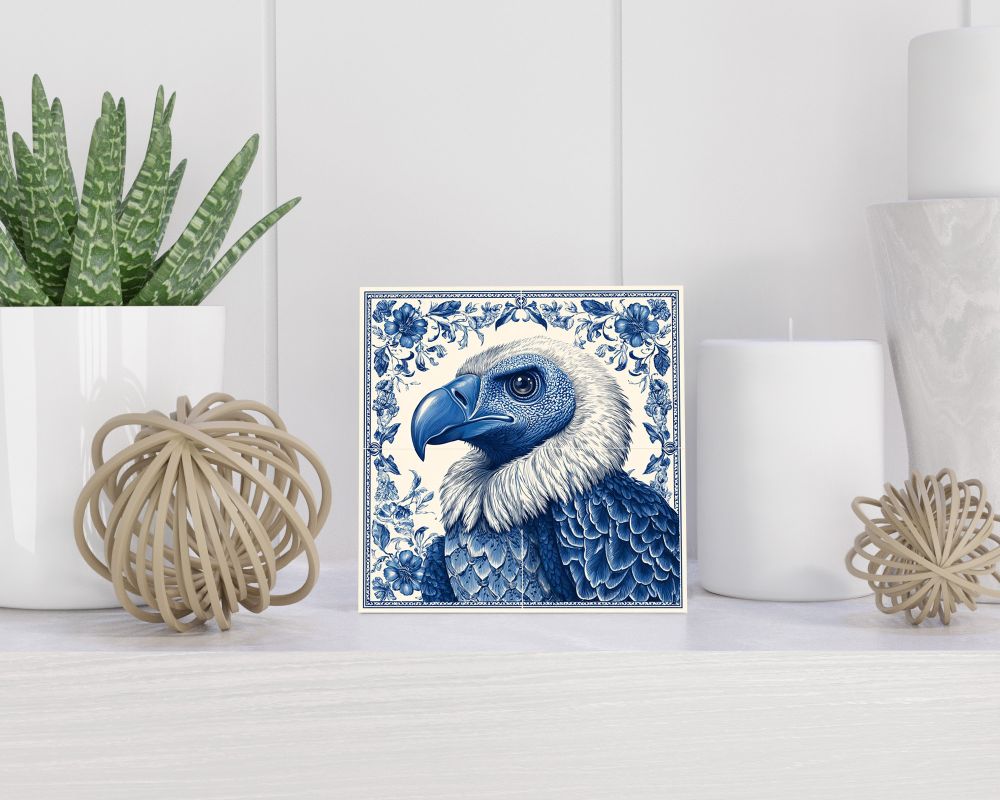 Tegel 15X15 Cm Met Delfts Blauw Cadeau Decoratie | Tegeltjes Met Tekst | Tegeltjes Met Spreuken | Collega | Oma | Opa | Pensioen | Mama | Papa | Vriend Tegel 15x15 cm Delfts blauw