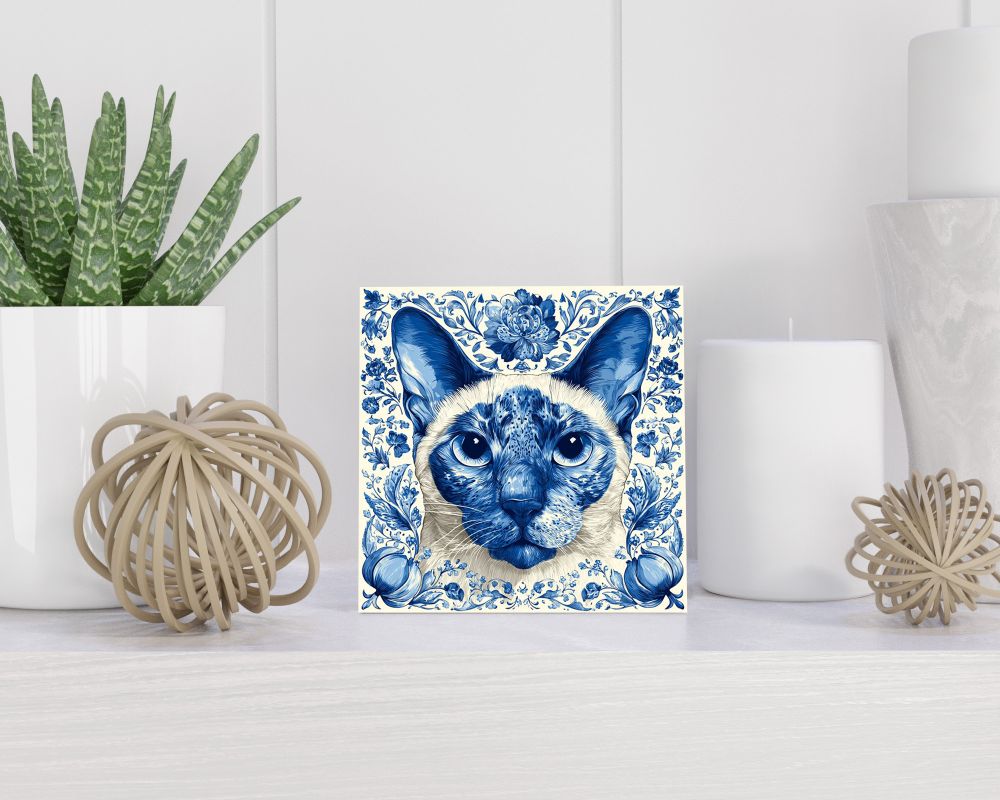 Tegel 15X15 Cm Met Delfts Blauw Cadeau Decoratie | Tegeltjes Met Tekst | Tegeltjes Met Spreuken | Collega | Oma | Opa | Pensioen | Mama | Papa | Vriend Tegel 15x15 cm Delfts blauw