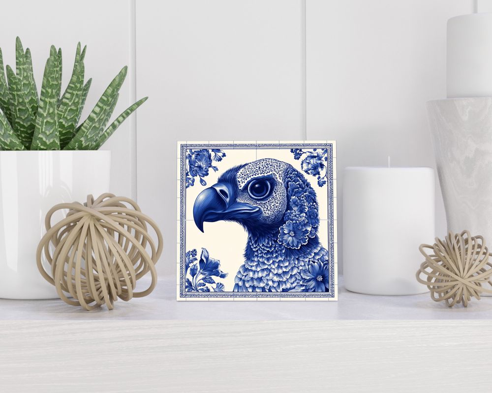 Tegel 15X15 Cm Met Delfts Blauw Cadeau Decoratie | Tegeltjes Met Tekst | Tegeltjes Met Spreuken | Collega | Oma | Opa | Pensioen | Mama | Papa | Vriend Tegel 15x15 cm Delfts blauw