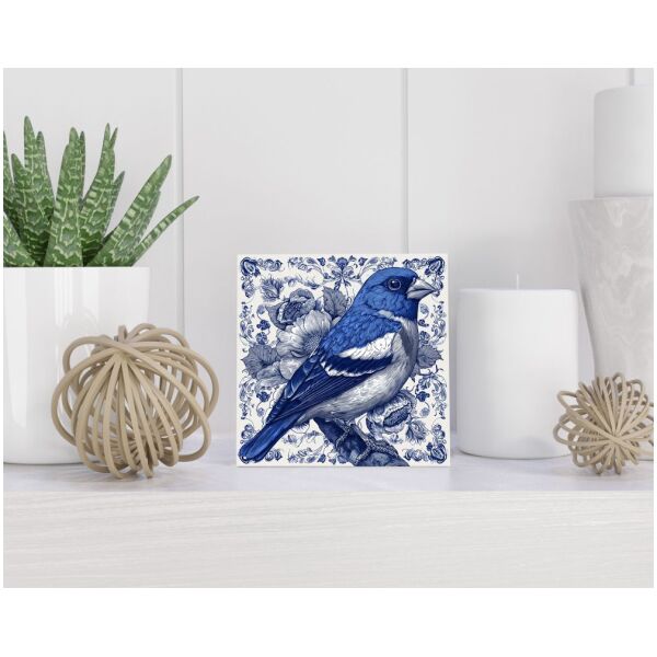 Tegel 15X15 Cm Met Delfts Blauw Cadeau Decoratie | Tegeltjes Met Tekst | Tegeltjes Met Spreuken | Collega | Oma | Opa | Pensioen | Mama | Papa | Vriend Tegel 15x15 cm Delfts blauw