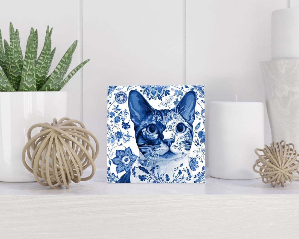 Tegel 15X15 Cm Met Delfts Blauw Cadeau Decoratie | Tegeltjes Met Tekst | Tegeltjes Met Spreuken | Collega | Oma | Opa | Pensioen | Mama | Papa | Vriend Tegel 15x15 cm Delfts blauw