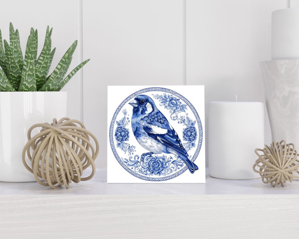 Tegel 15X15 Cm Met Delfts Blauw Cadeau Decoratie | Tegeltjes Met Tekst | Tegeltjes Met Spreuken | Collega | Oma | Opa | Pensioen | Mama | Papa | Vriend Tegel 15x15 cm Delfts blauw