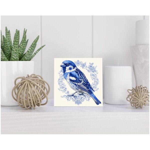 Tegel 15x15 cm Delfts blauw