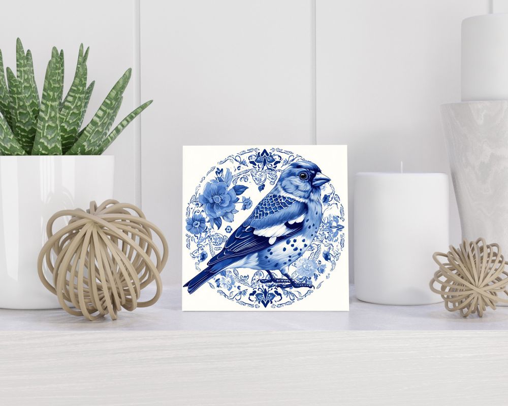 Tegel 15X15 Cm Met Delfts Blauw Cadeau Decoratie | Tegeltjes Met Tekst | Tegeltjes Met Spreuken | Collega | Oma | Opa | Pensioen | Mama | Papa | Vriend Tegel 15x15 cm Delfts blauw