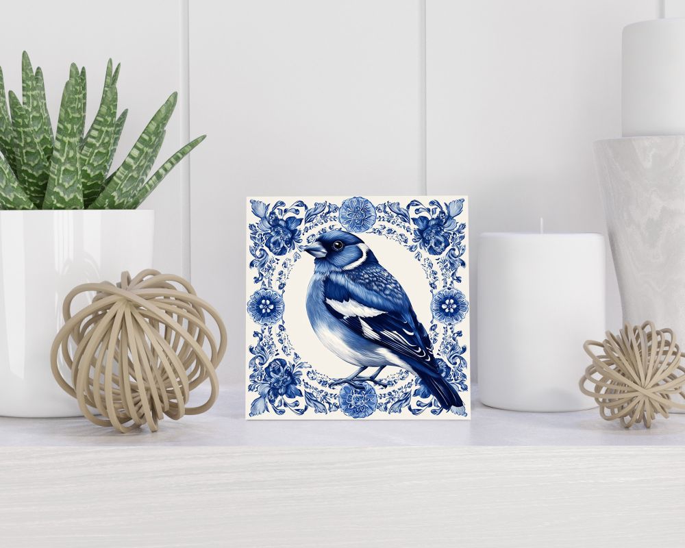 Tegel 15X15 Cm Met Delfts Blauw Cadeau Decoratie | Tegeltjes Met Tekst | Tegeltjes Met Spreuken | Collega | Oma | Opa | Pensioen | Mama | Papa | Vriend Tegel 15x15 cm Delfts blauw