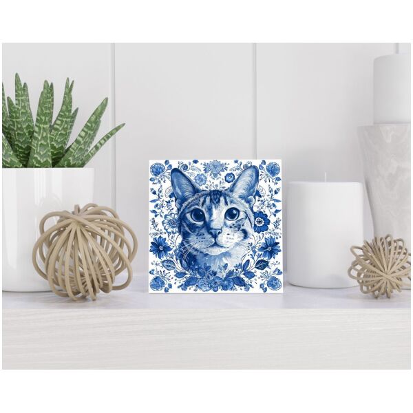 Tegel 15x15 cm Delfts blauw