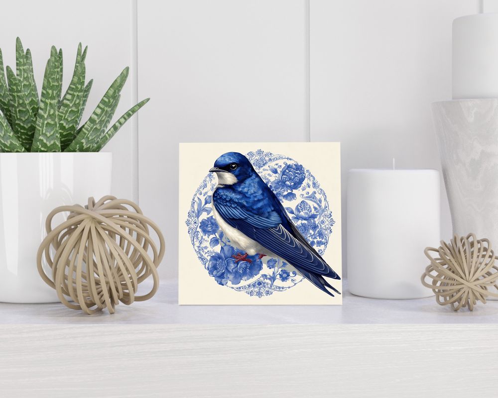 Tegel 15X15 Cm Met Delfts Blauw Cadeau Decoratie | Tegeltjes Met Tekst | Tegeltjes Met Spreuken | Collega | Oma | Opa | Pensioen | Mama | Papa | Vriend Tegel 15x15 cm Delfts blauw