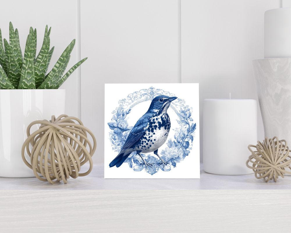 Tegel 15X15 Cm Met Delfts Blauw Cadeau Decoratie | Tegeltjes Met Tekst | Tegeltjes Met Spreuken | Collega | Oma | Opa | Pensioen | Mama | Papa | Vriend Tegel 15x15 cm Delfts blauw