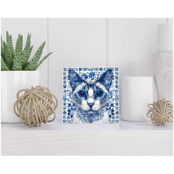 Tegel 15x15 cm Delfts blauw