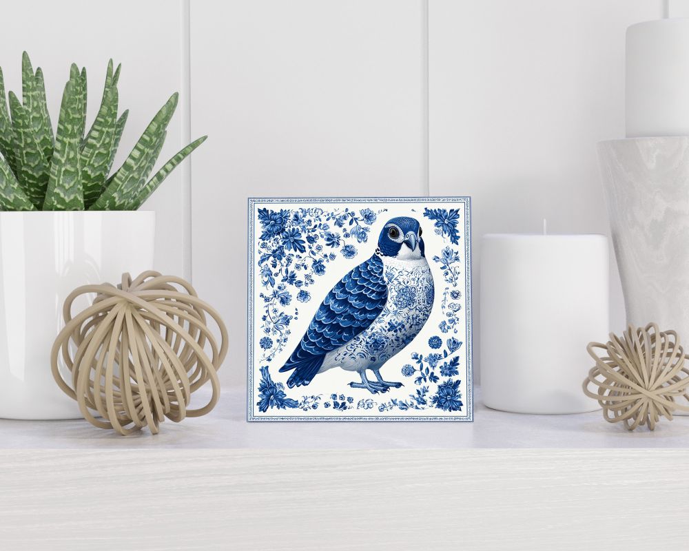 Tegel 15X15 Cm Met Delfts Blauw Cadeau Decoratie | Tegeltjes Met Tekst | Tegeltjes Met Spreuken | Collega | Oma | Opa | Pensioen | Mama | Papa | Vriend Tegel 15x15 cm Delfts blauw