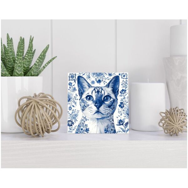 Tegel 15x15 cm Delfts blauw