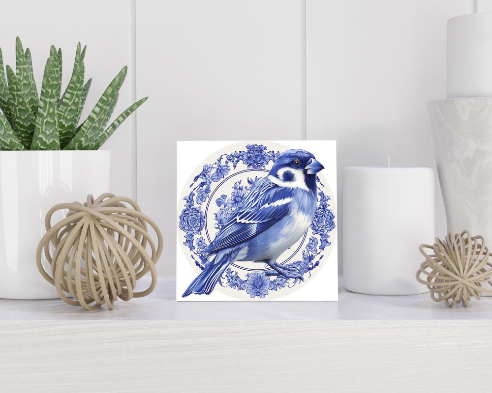 Tegel 15X15 Cm Met Delfts Blauw Cadeau Decoratie | Tegeltjes Met Tekst | Tegeltjes Met Spreuken | Collega | Oma | Opa | Pensioen | Mama | Papa | Vriend Tegel 15x15 cm Delfts blauw