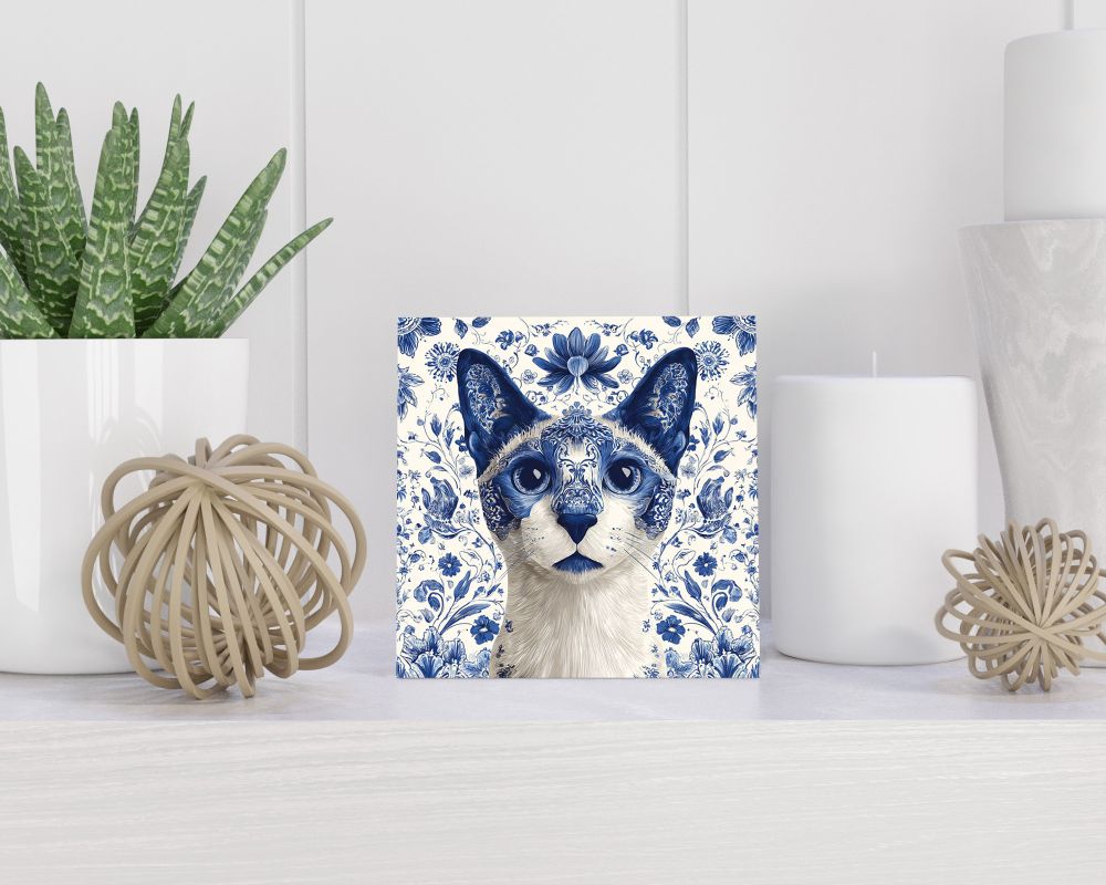 Tegel 15X15 Cm Met Delfts Blauw Cadeau Decoratie | Tegeltjes Met Tekst | Tegeltjes Met Spreuken | Collega | Oma | Opa | Pensioen | Mama | Papa | Vriend Tegel 15x15 cm Delfts blauw