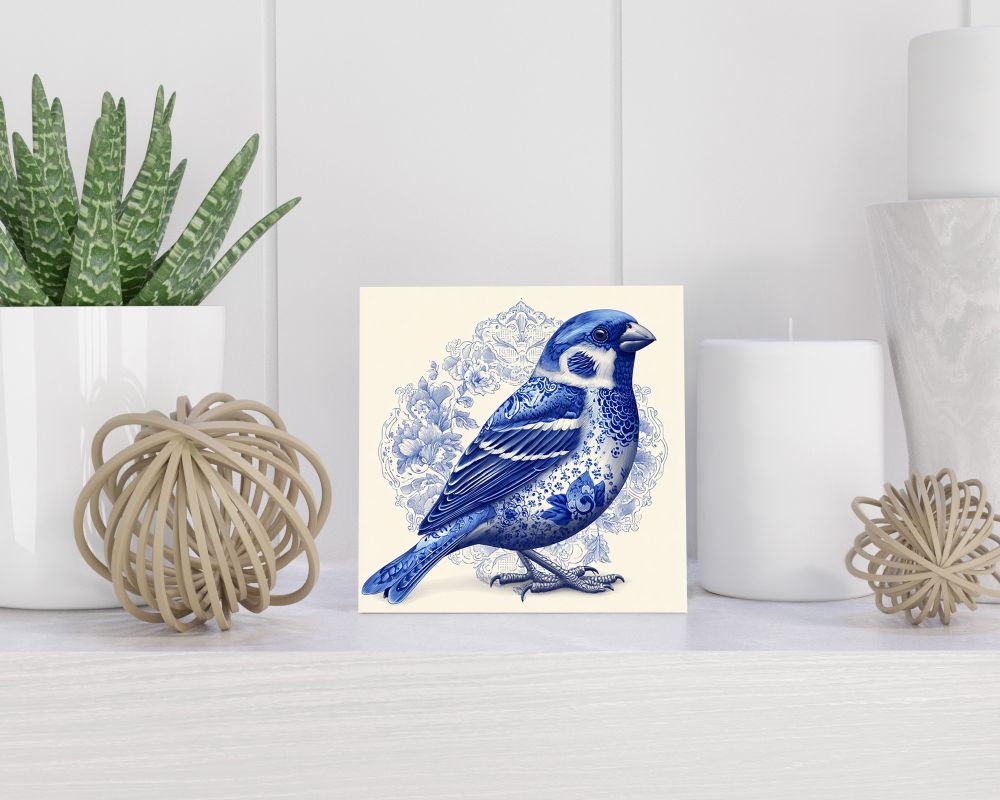 Tegel 15X15 Cm Met Delfts Blauw Cadeau Decoratie | Tegeltjes Met Tekst | Tegeltjes Met Spreuken | Collega | Oma | Opa | Pensioen | Mama | Papa | Vriend Tegel 15x15 cm Delfts blauw