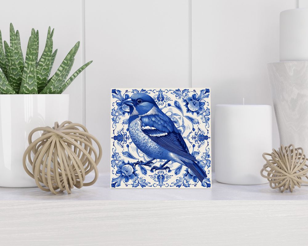 Tegel 15X15 Cm Met Delfts Blauw Cadeau Decoratie | Tegeltjes Met Tekst | Tegeltjes Met Spreuken | Collega | Oma | Opa | Pensioen | Mama | Papa | Vriend Tegel 15x15 cm Delfts blauw