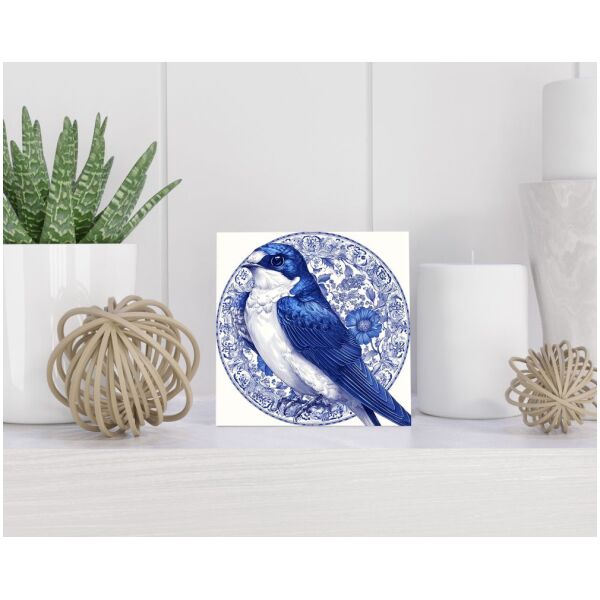 Tegel 15x15 cm Delfts blauw