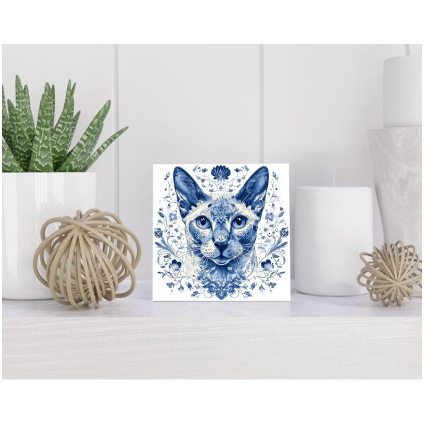 Tegel 15x15 cm Delfts blauw