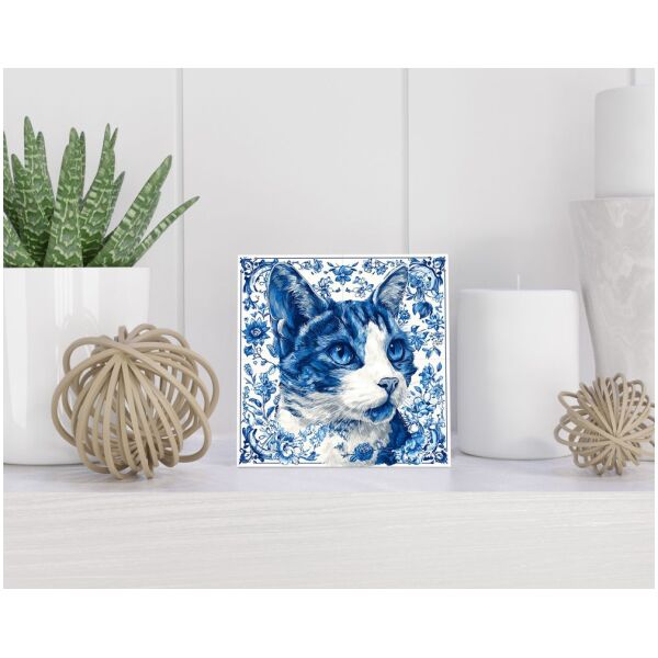 Tegel 15x15 cm Delfts blauw