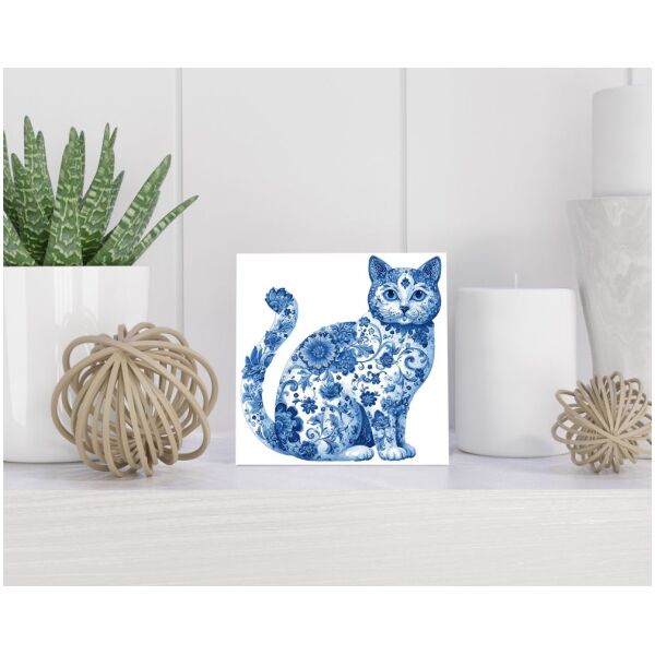 Tegel 15x15 cm Delfts blauw