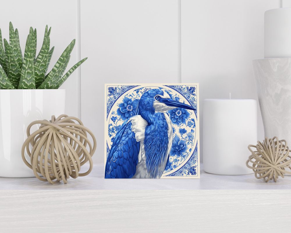 Tegel 15X15 Cm Met Delfts Blauw Cadeau Decoratie | Tegeltjes Met Tekst | Tegeltjes Met Spreuken | Collega | Oma | Opa | Pensioen | Mama | Papa | Vriend Tegel 15x15 cm Delfts blauw