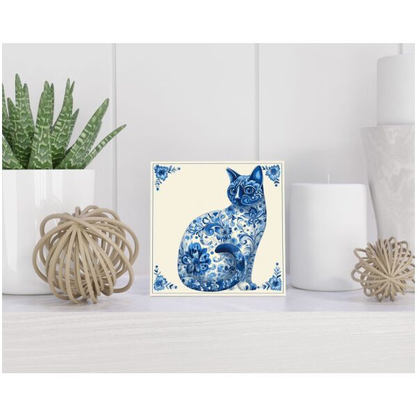 Tegel 15x15 cm Delfts blauw