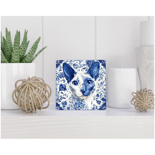 Tegel 15x15 cm Delfts blauw